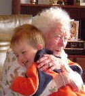 Doreen Goodman and great grandson Joshua Elston