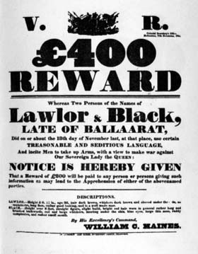 Reward notices for leaders of the rebellion